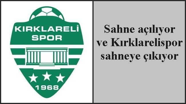 Sahne açılıyor ve Kırklarelispor sahneye çıkıyor