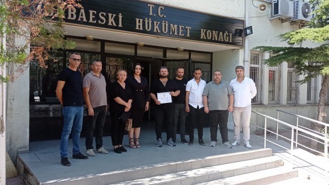 MHP Babaeski İlçe Başkanı Emre Vural mazbatasını aldı