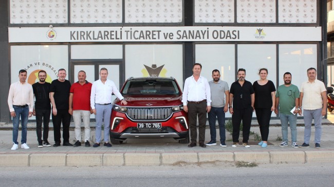 Kırklareli Ticaret ve Sanayi Odası’nın Yerli ve Milli Otomobili TOGG Kırklareli Yollarında