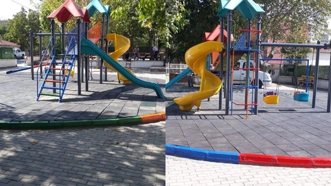 Kırklareli’ndeki parklarda bakım ve onarım yapılıyor