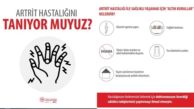 DÜNYADA 350 MİLYON İNSANIN ARTRİT OLDUĞU TAHMİN EDİLİYOR