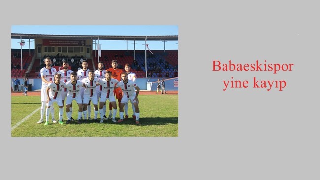 Babaeskispor yine kayıp