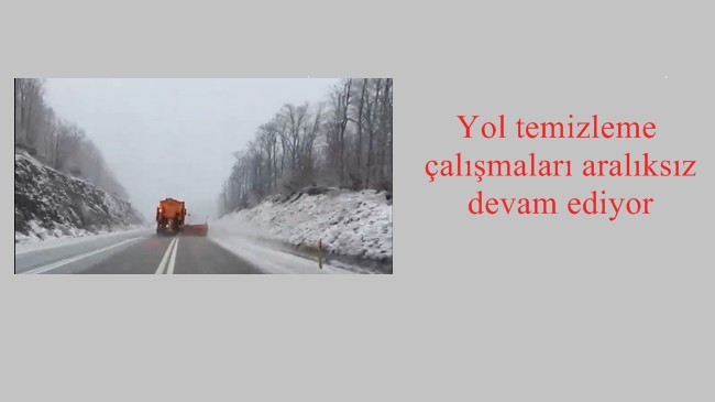 Yol temizleme çalışmaları aralıksız devam ediyor