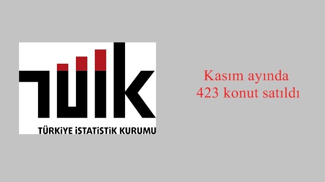 Kasım ayında 423 konut satıldı