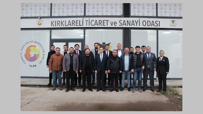 TOBB Kırklareli, Edirne ve Çanakkale Genç Girişimciler Kurulu, Kırklareli Ticaret ve Sanayi Odası’nı ziyaret etti