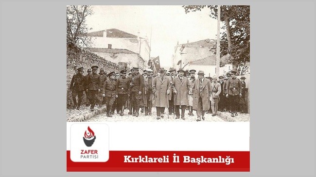 Atatürk’ün Kırklareli’ne teşrifinin yıldönümü için mesaj yayınladı