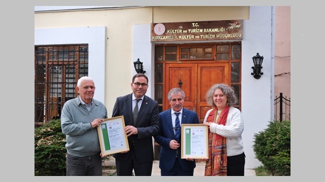 Bakucha Vineyard Hotel, Sürdürülebilir Turizmde 3. Aşama Belgesi aldı