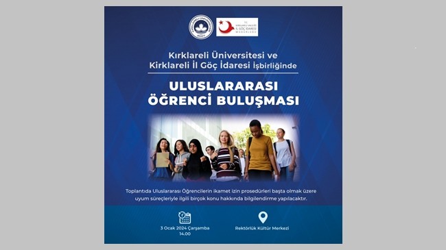 Tüm uluslararası öğrenciler etkinliğe davet edildi