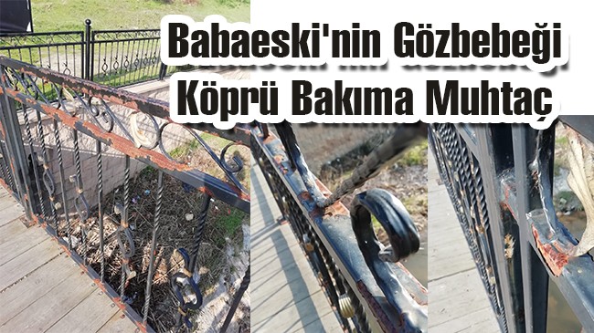 Korkuluklar Paslı ve Boyaları Dökülmüş