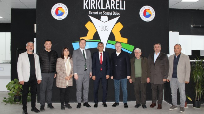 Kırklareli Cumhuriyet Başsavcısı Enver Eroğlu, Kırklareli Ticaret ve Sanayi Odası’na İadeiziyarette Bulundu