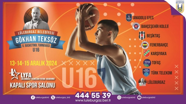 Lüleburgaz Belediyesi Gökhan Teksöz 6. Basketbol Turnuvası Başlıyor